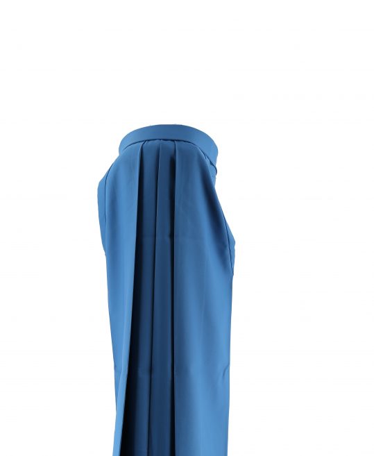 卒業式袴単品レンタル[刺繍]明るい青色に花菱[身長158-162cm]No.979